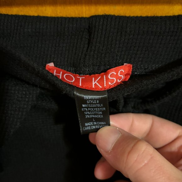 Hot Kiss Black Lounge Shorts with Drawstring SOFT - Picture 7 of 10